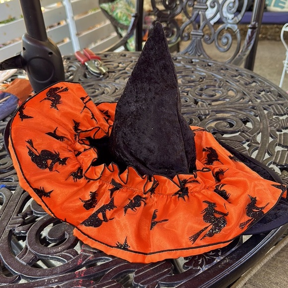 Halloween Witch Hoop Dress with Matching Hat - Picture 2 of 16